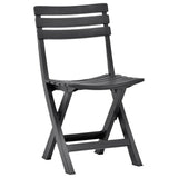 vidaXL Tuinstoelen inklapbaar 2 st kunststof wit
