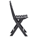vidaXL Tuinstoelen inklapbaar 2 st kunststof wit
