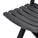 vidaXL Tuinstoelen inklapbaar 2 st kunststof wit