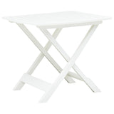 vidaXL Folding Garden Table 79x72x70 cm Plastic White