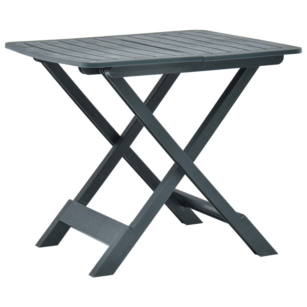 vidaXL Folding Garden Table 79x72x70 cm Plastic White