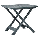 vidaXL Folding Garden Table 79x72x70 cm Plastic White