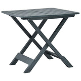 vidaXL Folding Garden Table 79x72x70 cm Plastic White