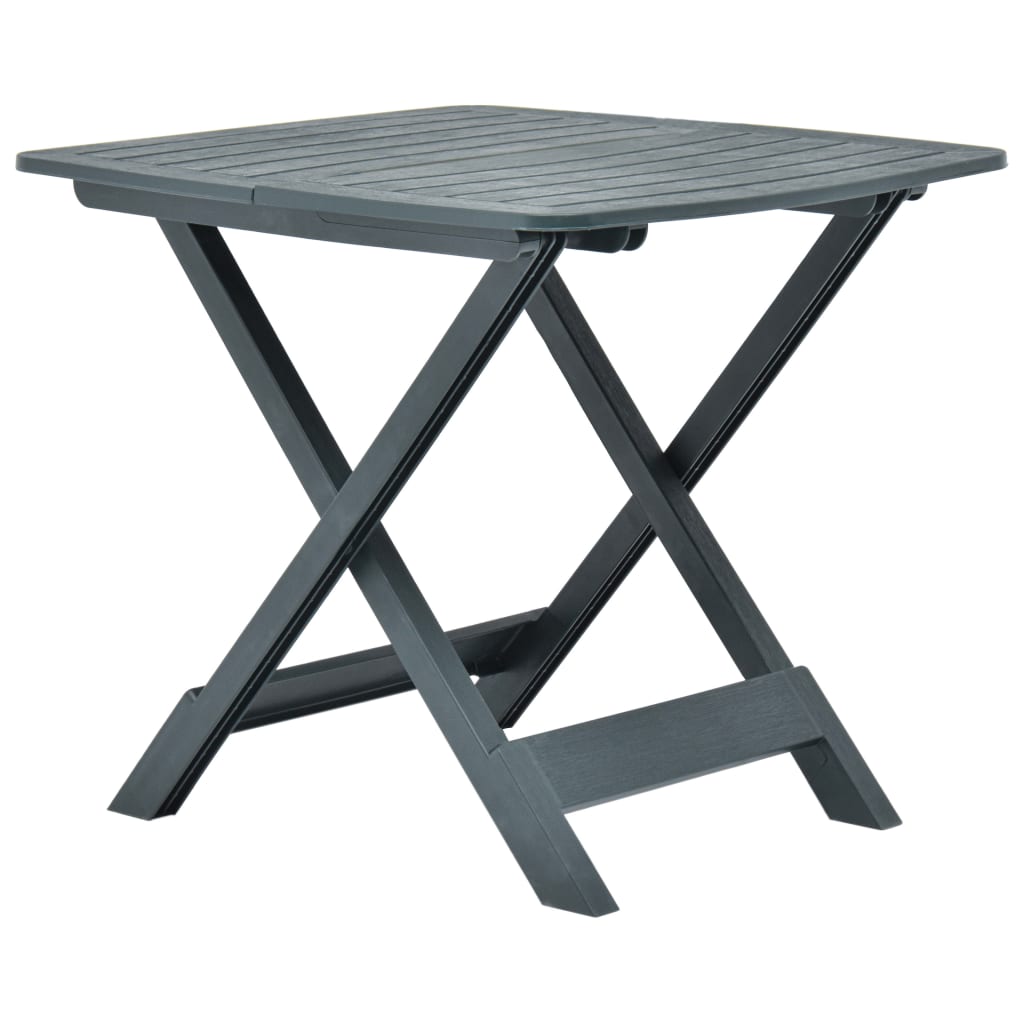 vidaXL Folding Garden Table 79x72x70 cm Plastic White