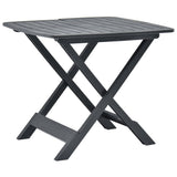 vidaXL Folding Garden Table 79x72x70 cm Plastic White