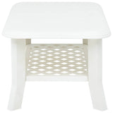vidaXL Salontafel 90x60x46 cm kunststof wit