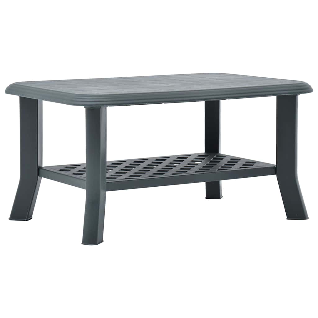 vidaXL Salontafel 90x60x46 cm kunststof wit