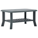 vidaXL Salontafel 90x60x46 cm kunststof wit