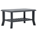 vidaXL Salontafel 90x60x46 cm kunststof wit