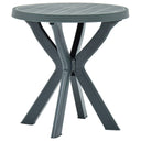 vidaXL Bistro Table Ø70 cm Plastic White