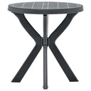 vidaXL Bistro Table Ø70 cm Plastic White