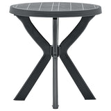 vidaXL Bistro Table Ø70 cm Plastic White