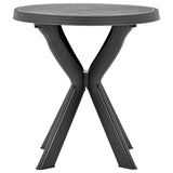 vidaXL Bistro Table Ø70 cm Plastic White