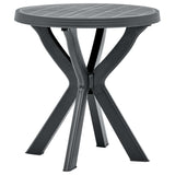 vidaXL Bistro Table Ø70 cm Plastic White