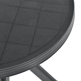 vidaXL Bistro Table Ø70 cm Plastic White