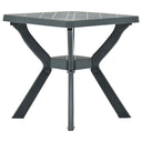 vidaXL Bistrotafel 70x70x72 cm kunststof wit