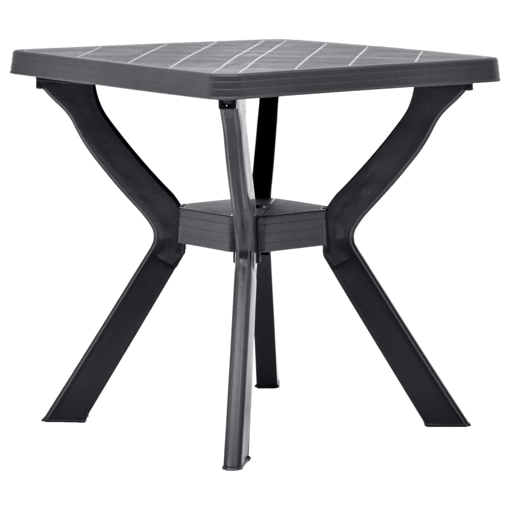 vidaXL Bistrotafel 70x70x72 cm kunststof wit