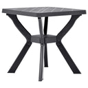 vidaXL Bistrotafel 70x70x72 cm kunststof wit