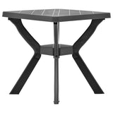 vidaXL Bistrotafel 70x70x72 cm kunststof wit