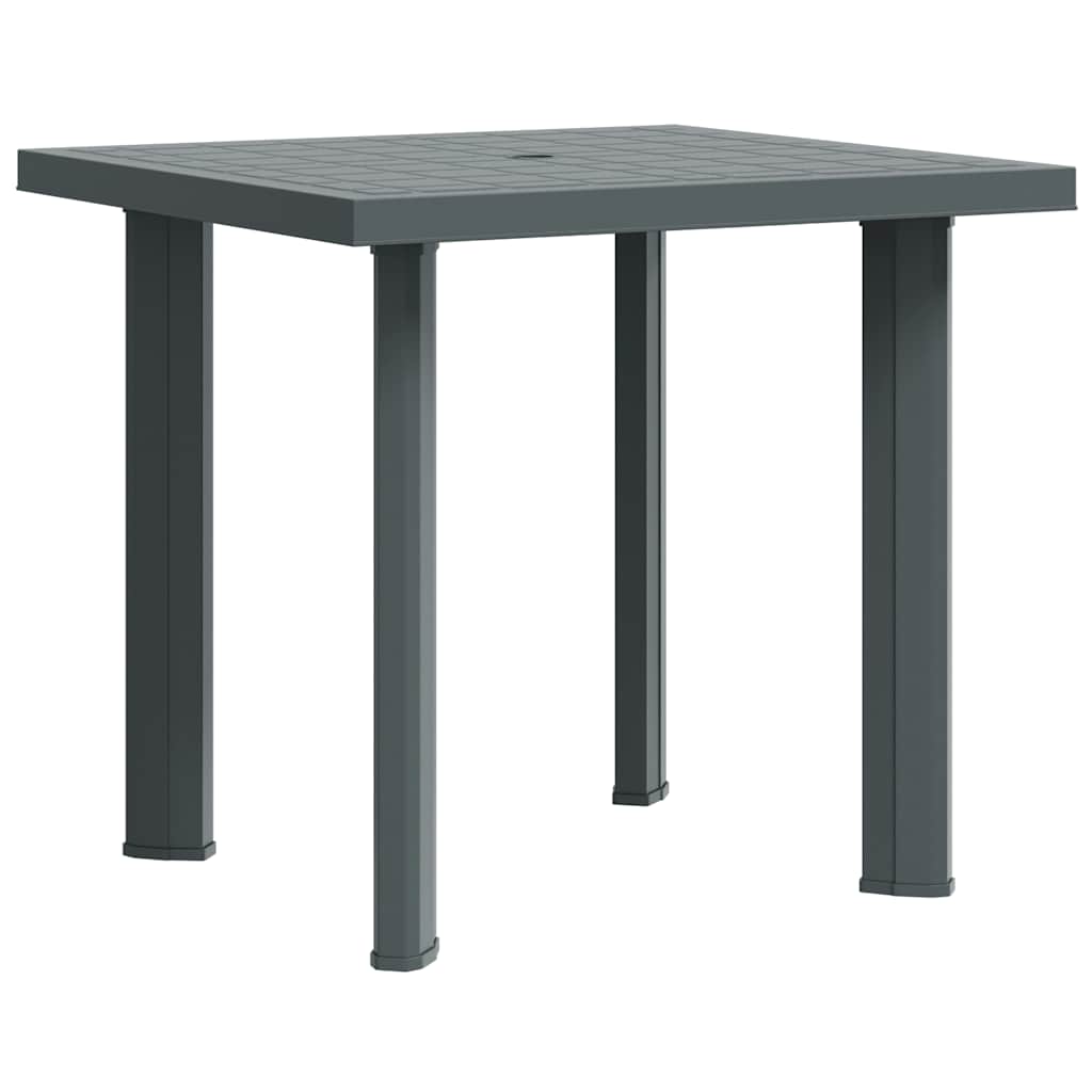 vidaXL Tuintafel 80x75x72 cm kunststof wit