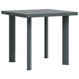 vidaXL Tuintafel 80x75x72 cm kunststof wit