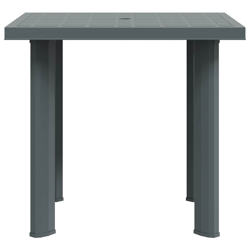 vidaXL Tuintafel 80x75x72 cm kunststof wit