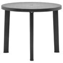 vidaXL Tuintafel 89 cm kunststof wit