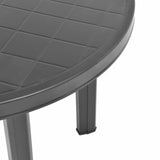 vidaXL Tuintafel 89 cm kunststof wit