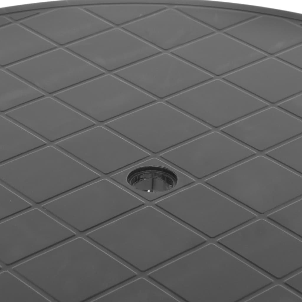 vidaXL Tuintafel 89 cm kunststof wit