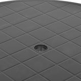 vidaXL Tuintafel 89 cm kunststof wit