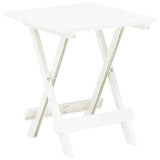 vidaXL Folding Garden Table 45x43x50 cm Plastic White