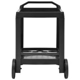 vidaXL Dranktrolley 69x53x72 cm kunststof wit