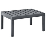 vidaXL Tuintafel 78x55x38 cm kunststof wit