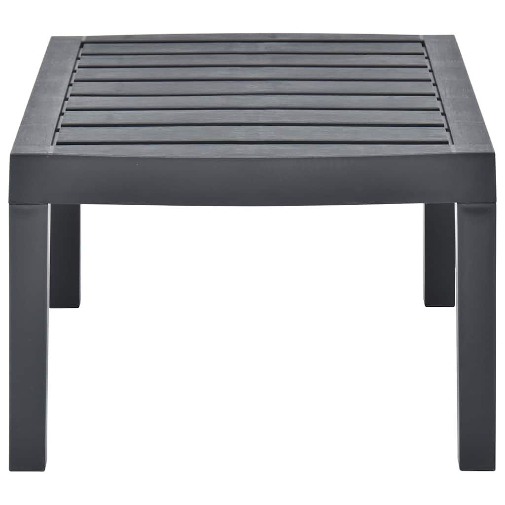 vidaXL Tuintafel 78x55x38 cm kunststof wit