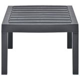 vidaXL Tuintafel 78x55x38 cm kunststof wit