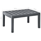 vidaXL Tuintafel 78x55x38 cm kunststof wit