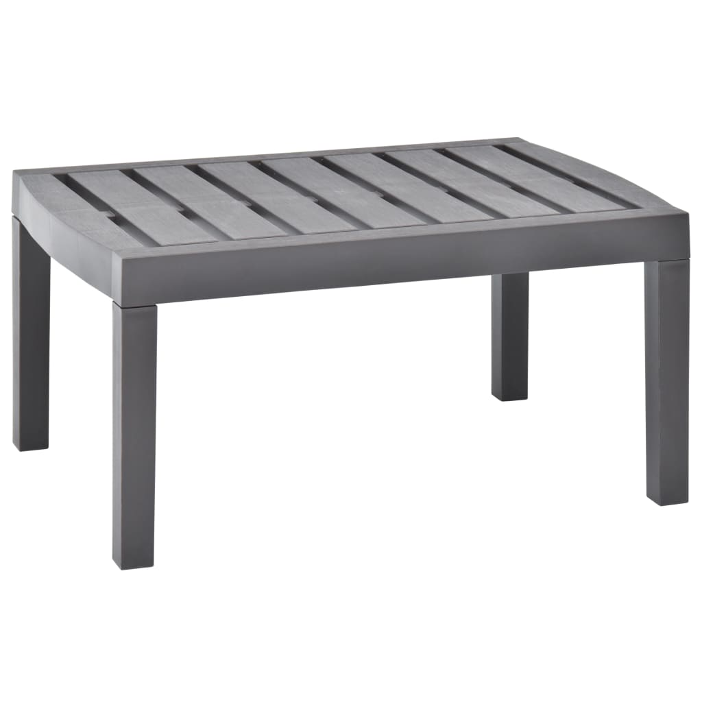vidaXL Tuintafel 78x55x38 cm kunststof wit