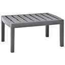 vidaXL Tuintafel 78x55x38 cm kunststof wit