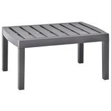 vidaXL Tuintafel 78x55x38 cm kunststof wit
