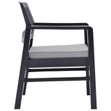 vidaXL 3-delige Loungeset kunststof wit