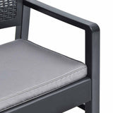 vidaXL 3-delige Loungeset kunststof wit