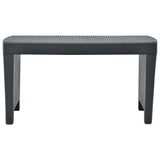 vidaXL 3-delige Loungeset kunststof wit