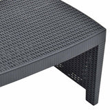 vidaXL 3-delige Loungeset kunststof wit
