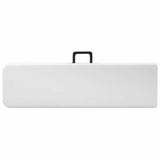 vidaXL Folding Garden Benches 2 pcs 180 cm HDPE white