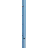 vidaXL Partytent met 4 zijwanden inklapbaar 3x6 m staal blauw
