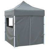vidaXL Partytent met 4 zijwanden inklapbaar 2x2 m staal crème