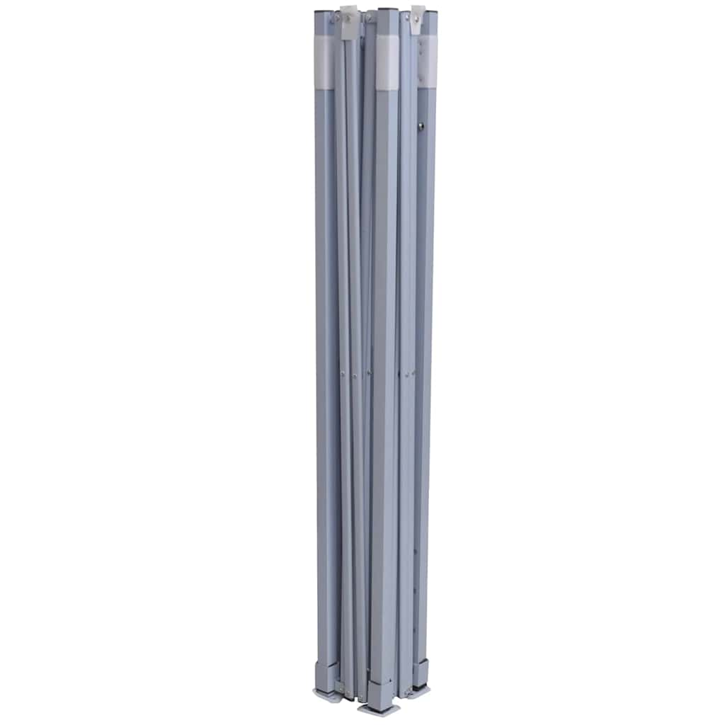 vidaXL Partytent met 4 zijwanden inklapbaar 2x2 m staal crème