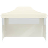 vidaXL Partytent met 3 zijwanden inklapbaar 3x4 m staal blauw