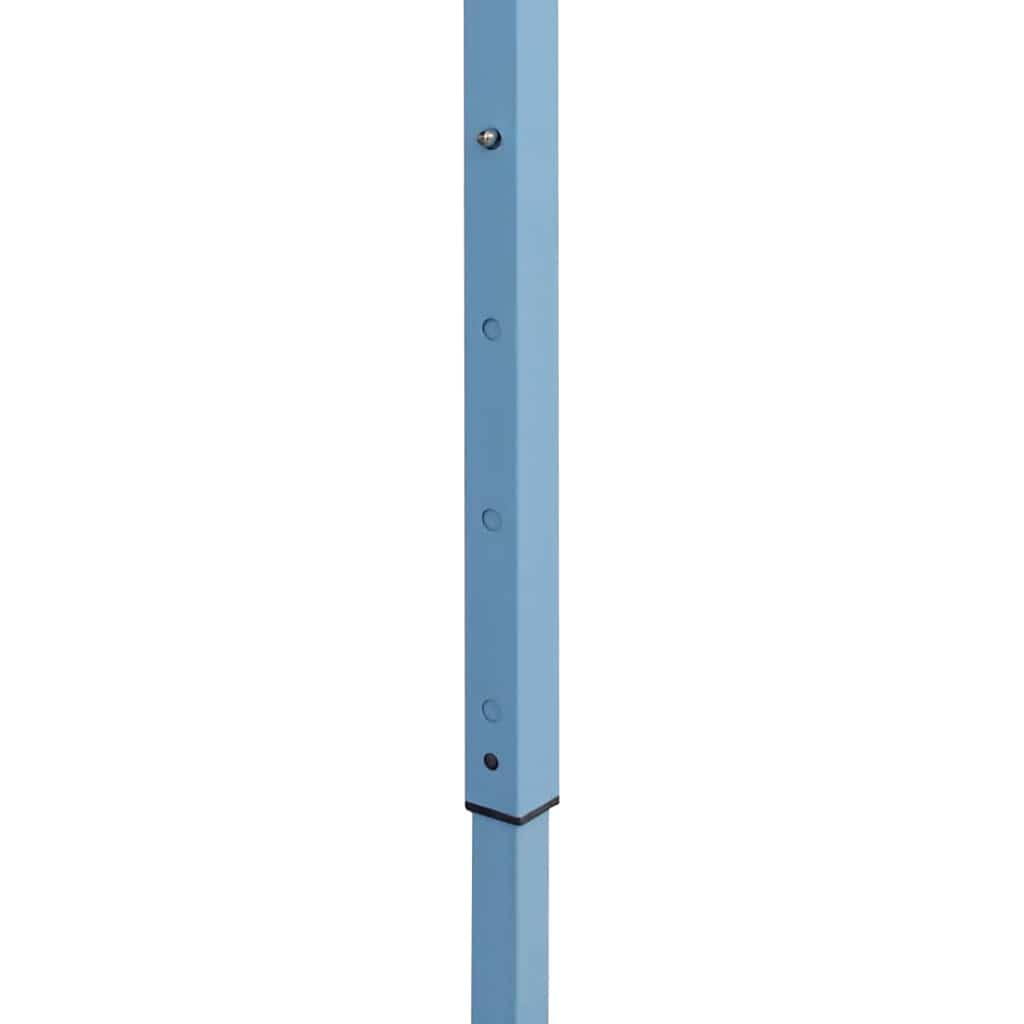 vidaXL Partytent met 4 zijwanden inklapbaar 3x4 m staal blauw