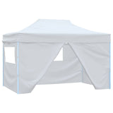vidaXL Partytent met 4 zijwanden inklapbaar 3x4 m staal blauw